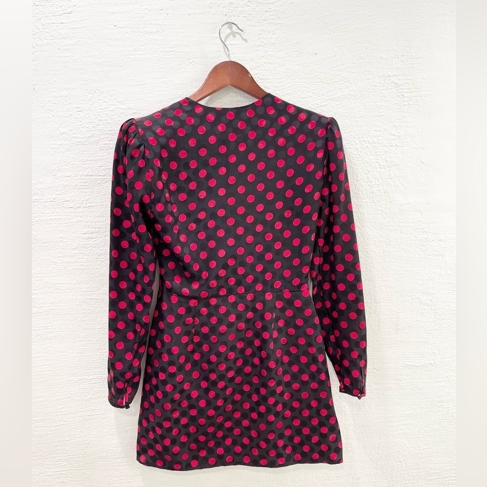 Re/Done Polka Dot 80s Silk Dress - Picture 6 of 6